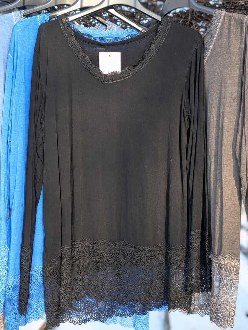 Topp med spets, Buller