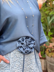 Blus, Camicia, inklusive blombrosch
