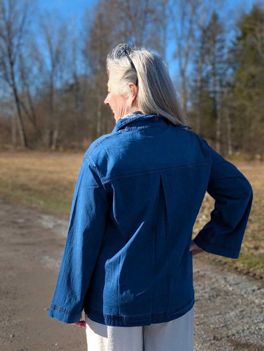 Skjorta, mjuk denim, Bohéme