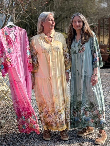 Klänning blomkant, SoulfulFashion