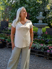 Topp, T-shirt, med text; Boheme