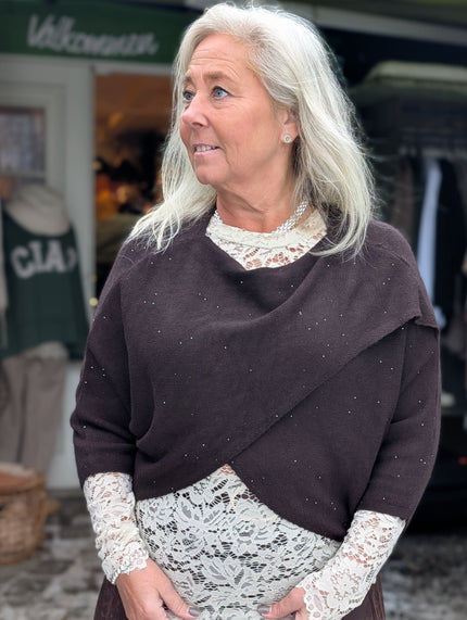 Topp tröja omlott med lite glitter, Gemini
