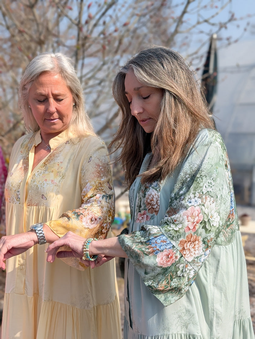 Klänning blomkant, SoulfulFashion