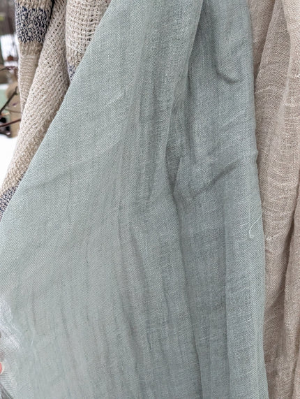 Scarf i linne, enfärgad, Bohéme