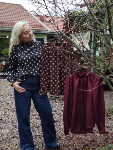 Blus, hög hals, Jörlevik