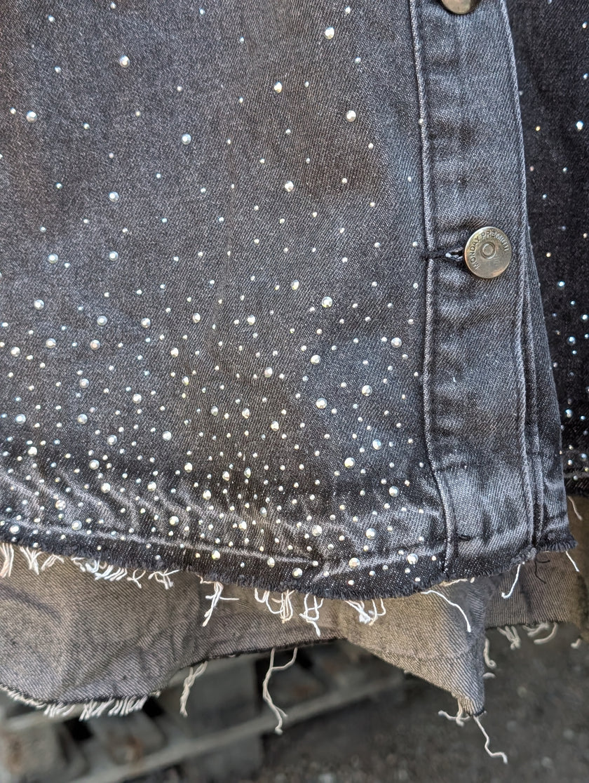 Jeansskjorta med strass, Monday Premium Paris