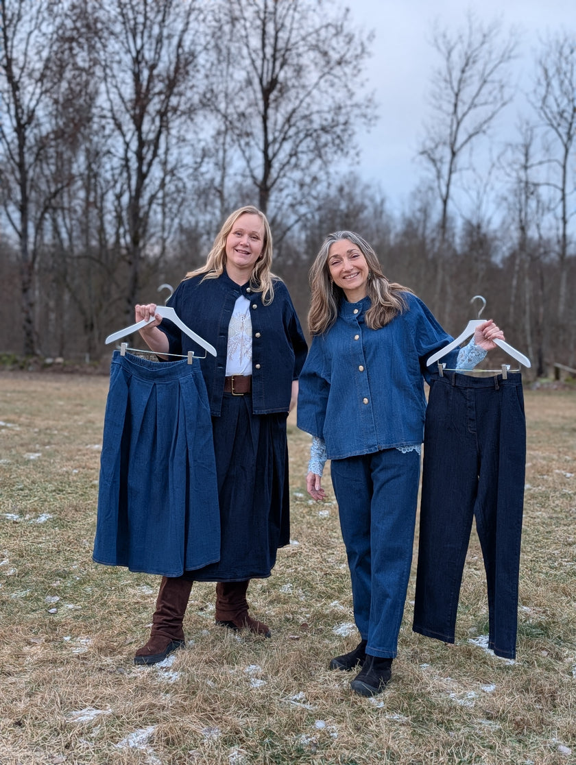 Kjol, blå jeanstyg, Marta