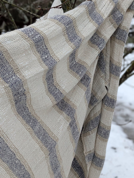 Scarf i linne, randig, Bohéme