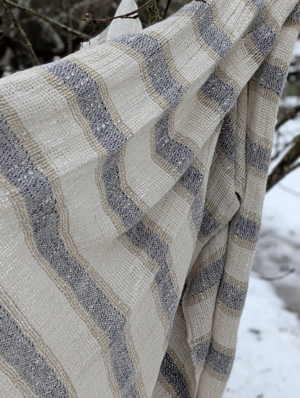 Scarf i linne, randig, Bohéme