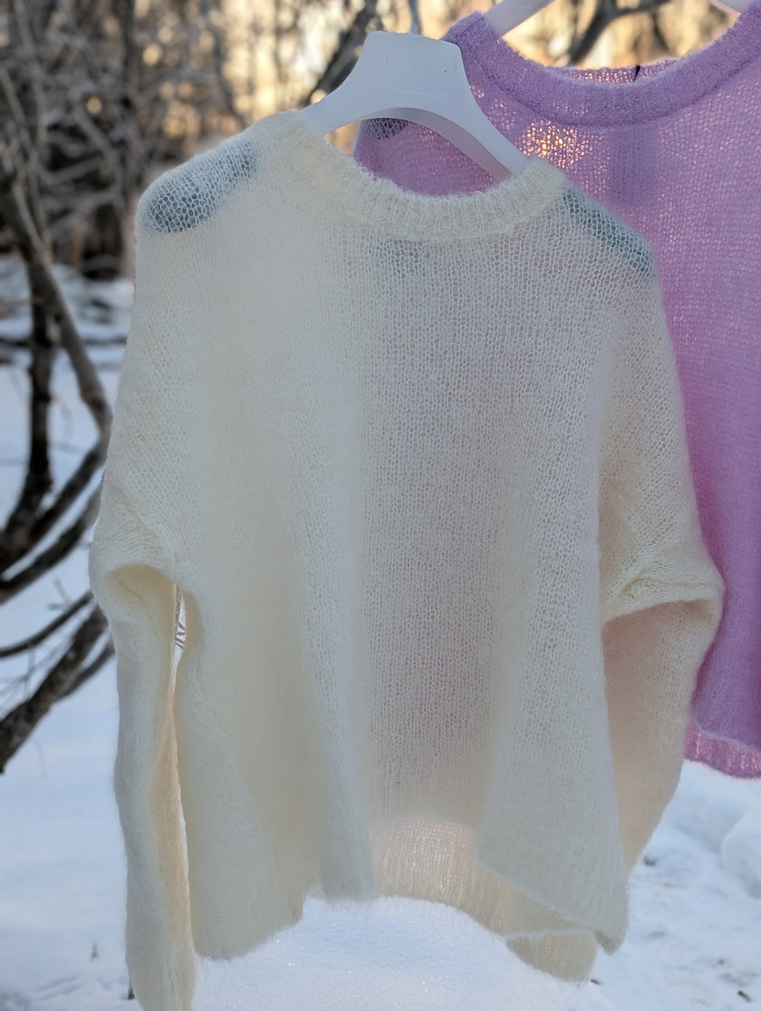 Tröja stickad mohair, Edith