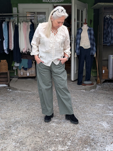 Byxa, militärgrön, Reunion