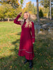 Lång linneklänning, 'Kanel', Olars Ulla