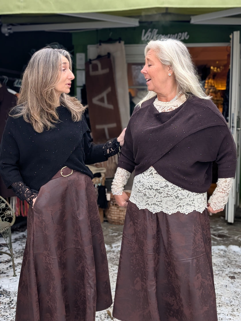 Topp tröja omlott med lite glitter, Gemini