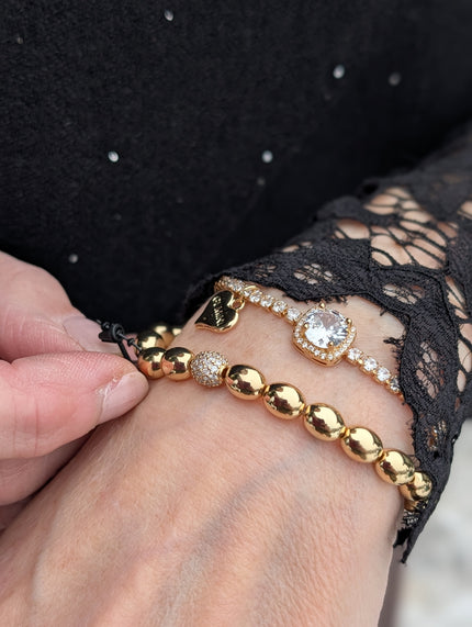 Armband med ovala pärlor, Gemini