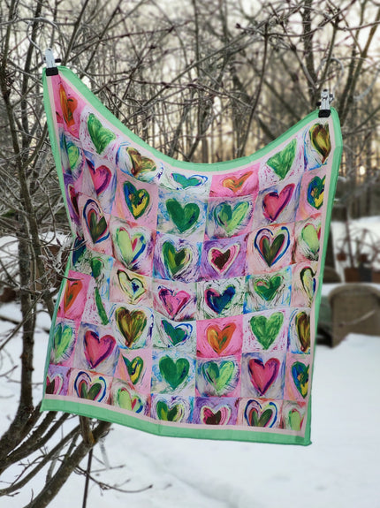 Scarf med hjärtan