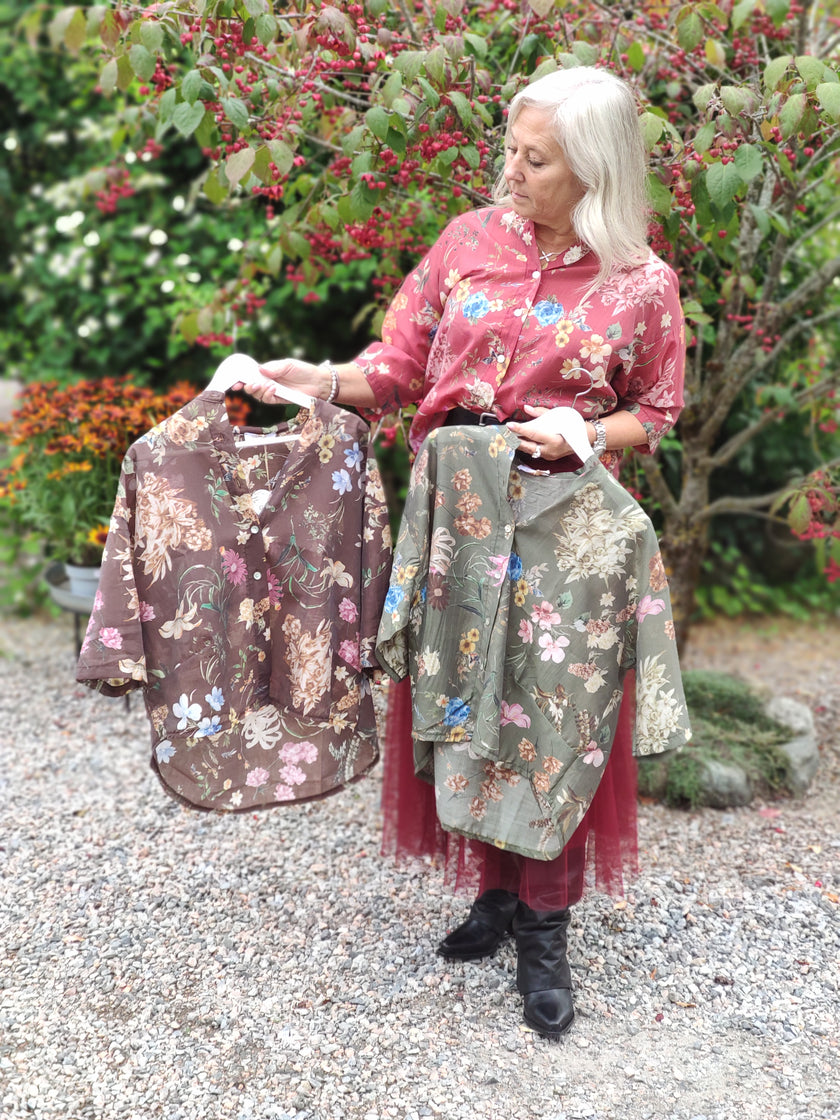 Blus, blommönstrad, Gemeni