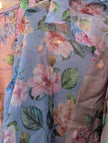 Blus, blommig, tunn med puffärm, Camicia