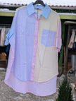 Skjorta, ränder i glada färger, Camicia