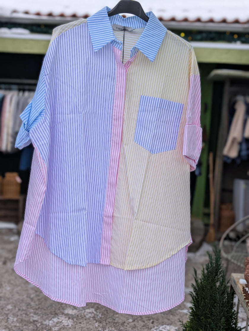 Skjorta, ränder i glada färger, Camicia