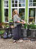 Kjol med smock, enfärgad, Marta