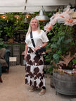 Kjol 'Alice' med smock, brunmönstrad, CosyHouse