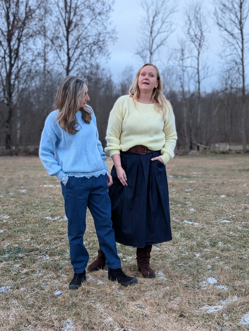 Kjol, blå jeanstyg, Marta