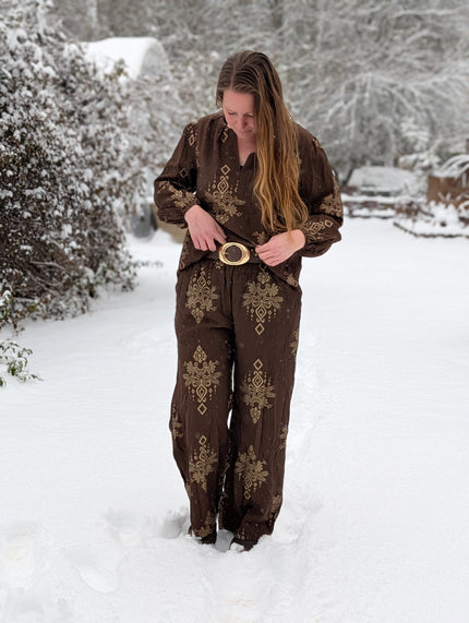 Byxa med glittermönster, Marta