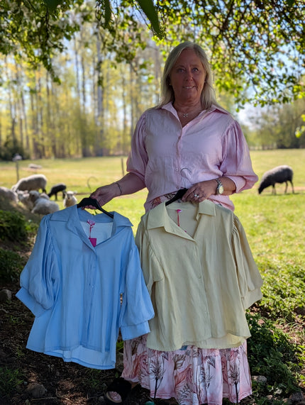 Blus, puffärm, Minou Minou