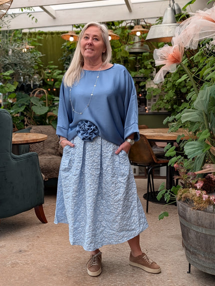 Kjol 'Lilly' blommig struktur, Camicia