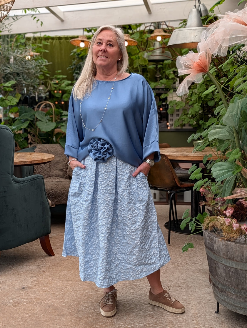 Kjol 'Lilly' blommig struktur, Camicia