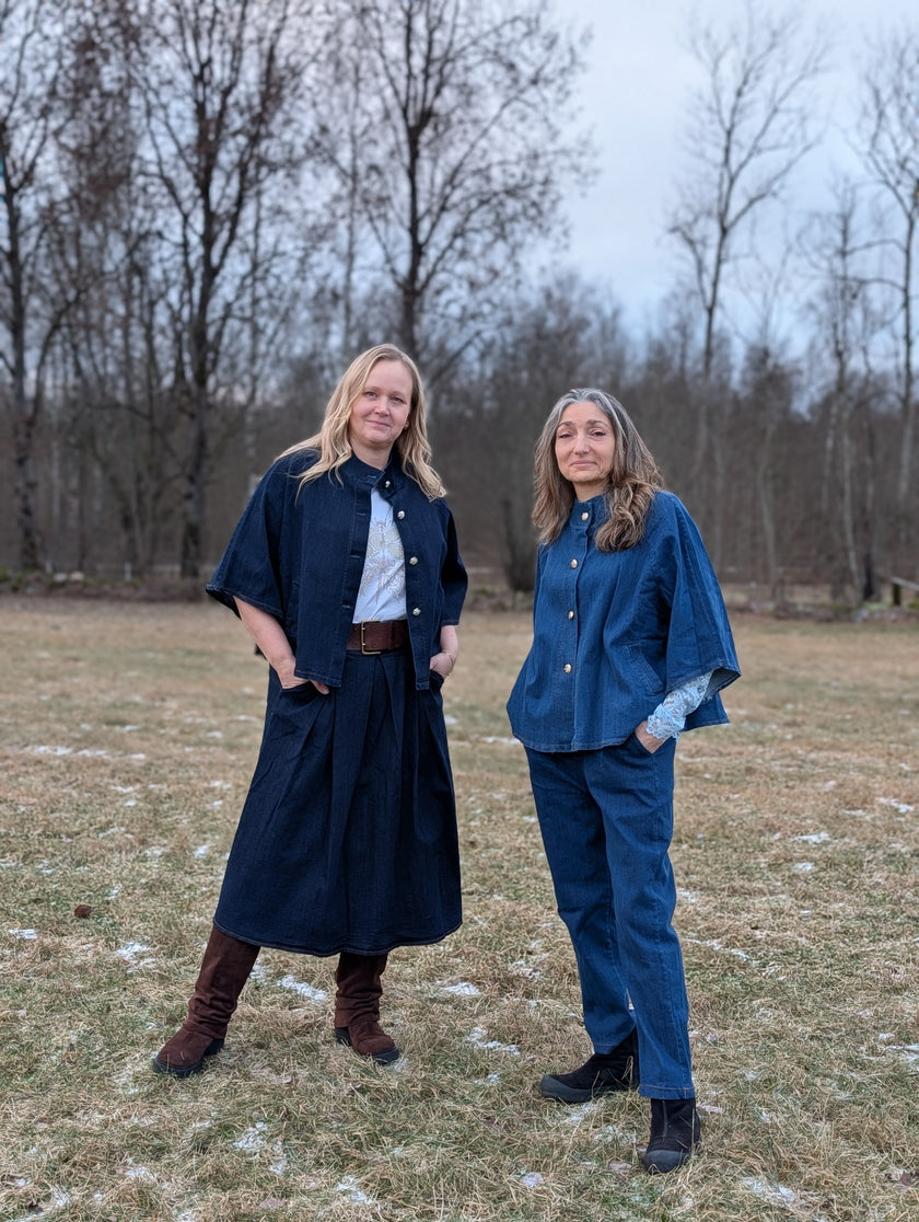 Kjol, blå jeanstyg, Marta