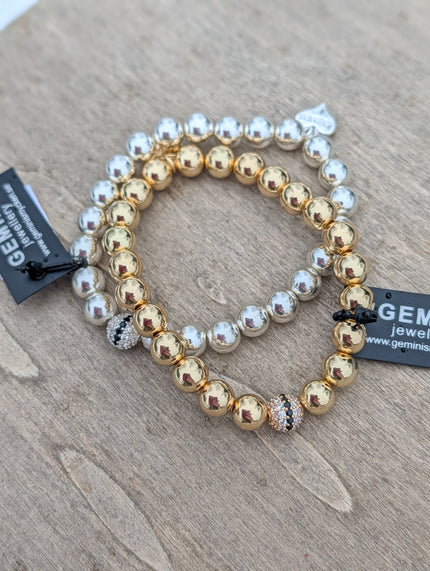 Armband runda pärlor, Gemini