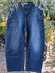 Jeans med avslappnad barrelform, Not Sisters