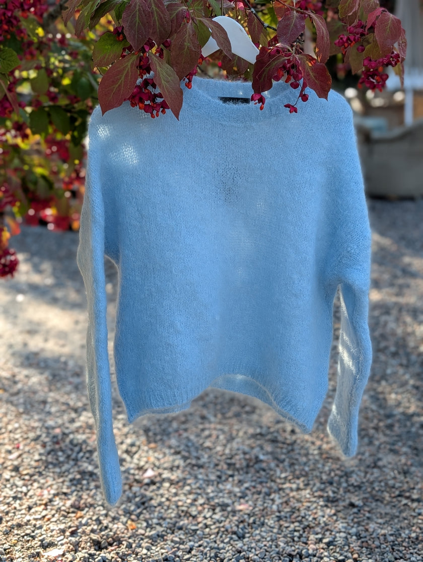 Tröja gles-stickad mohair, Edith