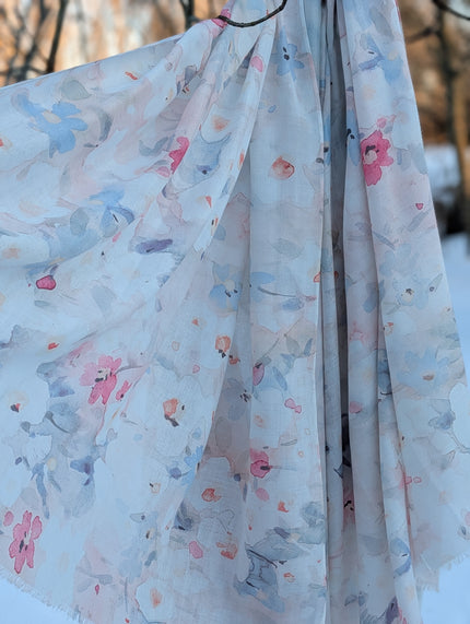 Sjal blommor softa nyanser, 7east