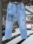 Byxa, jeans med stjärna, Qnuz