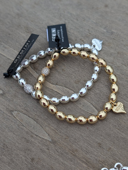 Armband med ovala pärlor, Gemini