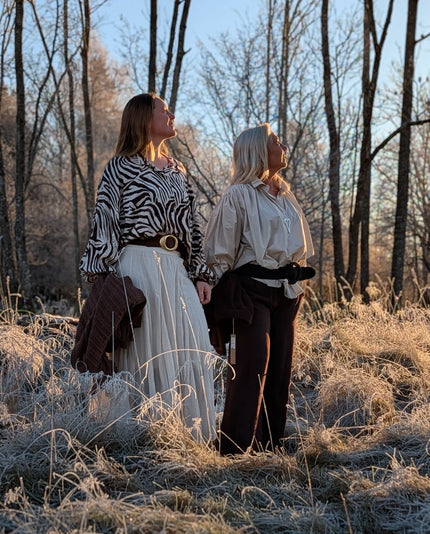 Kjol med bred linning, Marta